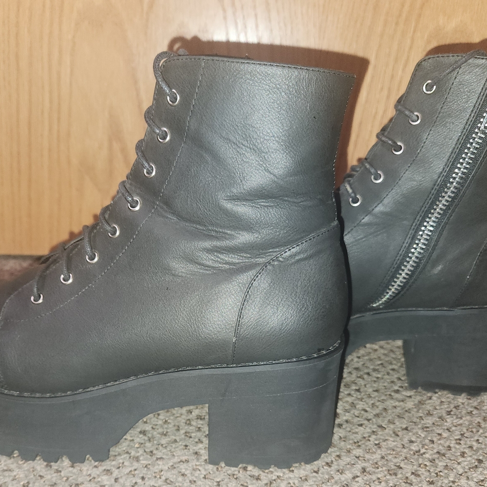 Current Mood Combat Platform Boots in Black